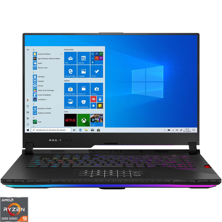 Laptop Gaming ASUS ROG Strix SCAR 15 G533QS cu procesor AMD Ryzen™ 9 5900HX, 15.6", Full HD, 300Hz, 32GB, 2TB SSD, NVIDIA® GeForce RTX™ 3080 16GB, Windows 10 Home, Black