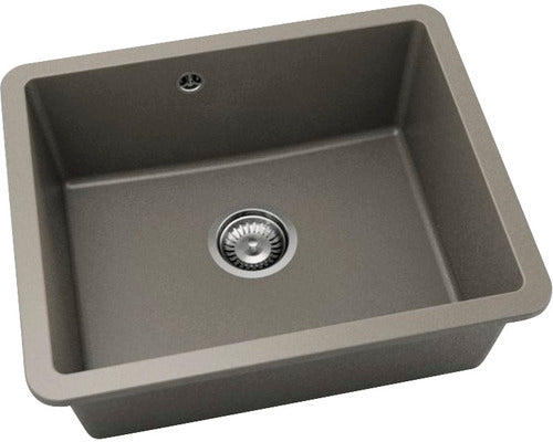 Chiuveta Bucatarie Cu O Cuva Fat Avangard 221 56x46 Cm Fara Picurator, Montare Sub Blat, Fatgranit Desert Rose