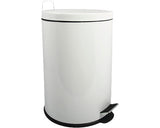 Cos Gunoi cu Pedala 20l Metal Alb