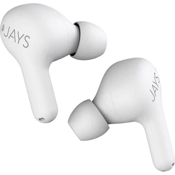 Casti JAYS t-Seven, True Wireless, Bluetooth, In-Ear, Microfon, Noise Cancelling, Alb