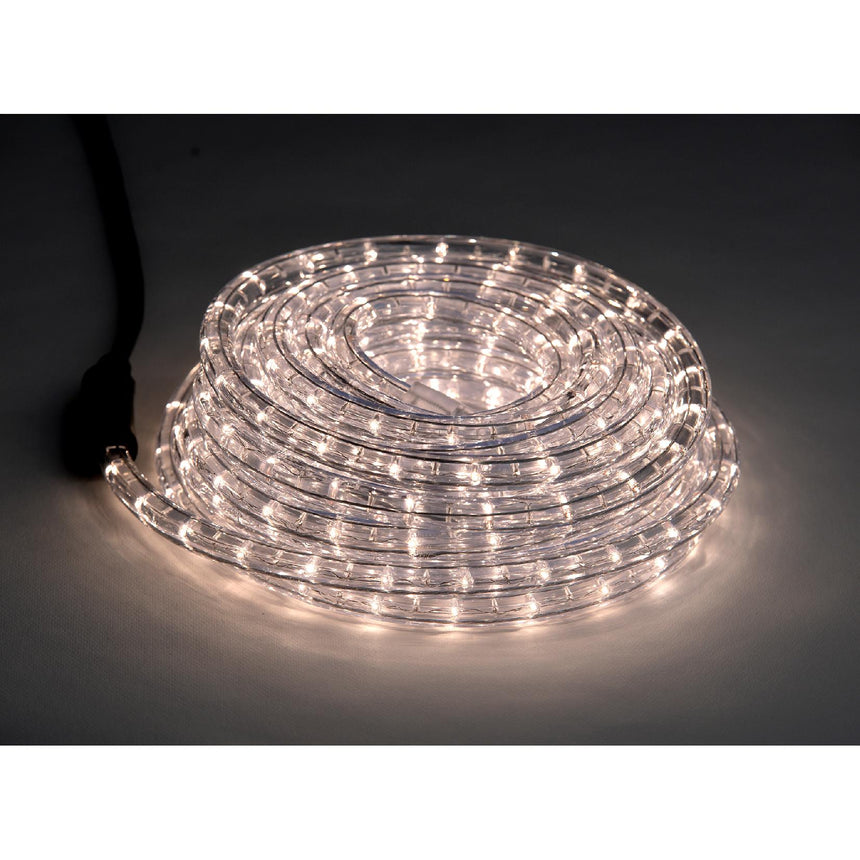 Instalatie Craciun Tub luminos Flink 13mm, 36 minibecuri/m, 10m, alb, alimentare inclusa