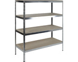 Raft Metalic Cu 4 Polite Din Lemn Kaiserthal 1600x600x1800 Mm Max. 250 Kg/polita, Montaj Rapid Cu Cleme