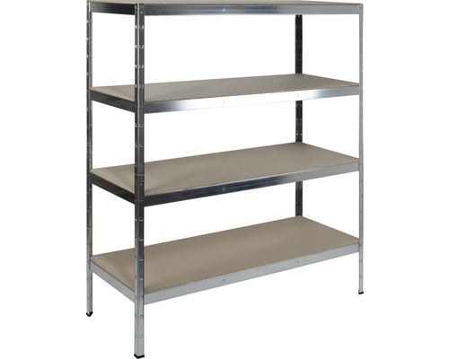 Raft Metalic Cu 4 Polite Din Lemn Kaiserthal 1600x600x1800 Mm Max. 250 Kg/polita, Montaj Rapid Cu Cleme