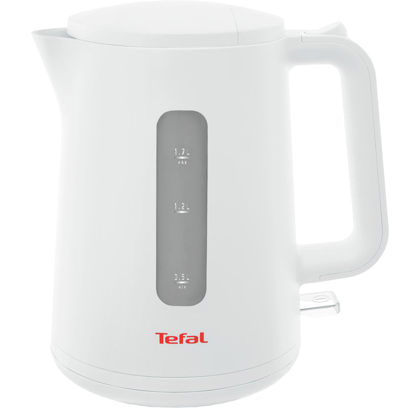 Fierbator Tefal Element KO200130, 2400W, capacitate 1.7L, indicator pentru nivelul apei, filtru anticalcar, baza rotativa, alb