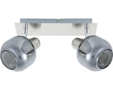Sina Spoturi Acubens E14 Max. 2x40w, Crom/sticla Fumurie