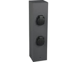 Stalp Electric Cu 4 Prize Trio 400x100x100 Mm, Pentru Exterior Ip44, Antracit