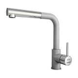 Baterie bucatarie monocomanda cu dus extractibil Impact, cartus cu disc ceramic 40 mm, aerator M24, Fatgranit gri inchis