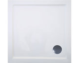 Cadita de Dus Patrata Sanotechnik, 80x80x12 cm, Acril, B80, Alb