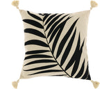 Perna Leaf Alb/negru 45x45 Cm