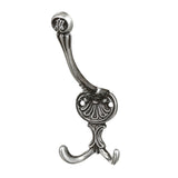 Cuier perete, o agatatoare tripla, metal, 15 cm, negru