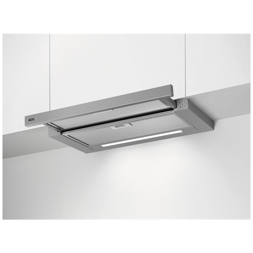 Hota incorporabila telescopica AEG DPB3640M, Putere de absorbtie 440 mc/h, 1 motor, 60 cm, Inox