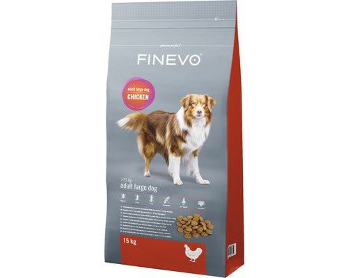 Hrana Uscata Pentru Caini Finevo Adult L Cu Pui 15 Kg