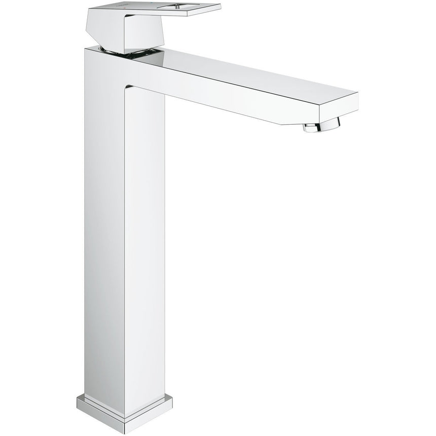 Baterie de lavoar Grohe Eurocube 23406000, 3/8'', marimea XL, monocomanda, cartus ceramic, fara evacuare, crom