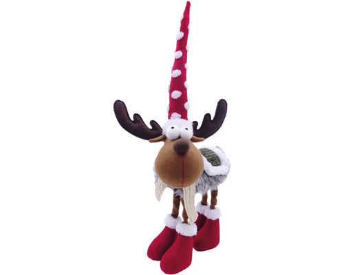 Decoratiune Lafiora Ren Din Plus H 65 Cm Rosu