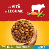 Hrană Câini Pedigree Adult 15Kg (12+3 Gratis), Vită & Legume, Nutriție Completă